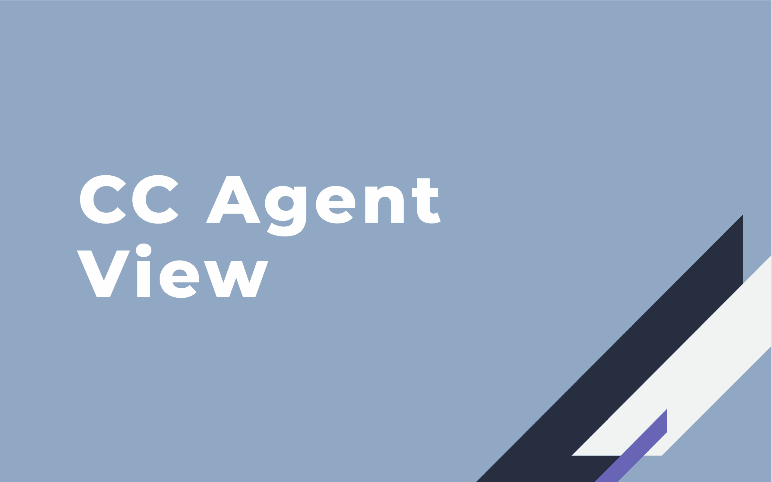 CC Agent View